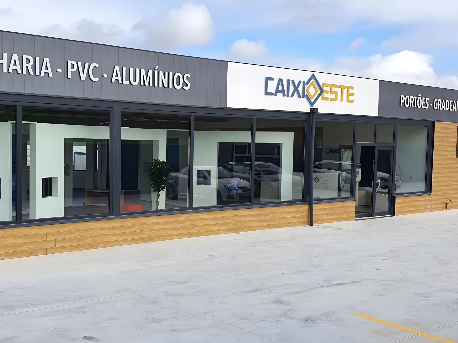 Ilustração do exterior do showroom da caixioeste